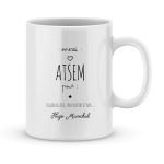 Mug personnalisé avec un prénom merci Atsem