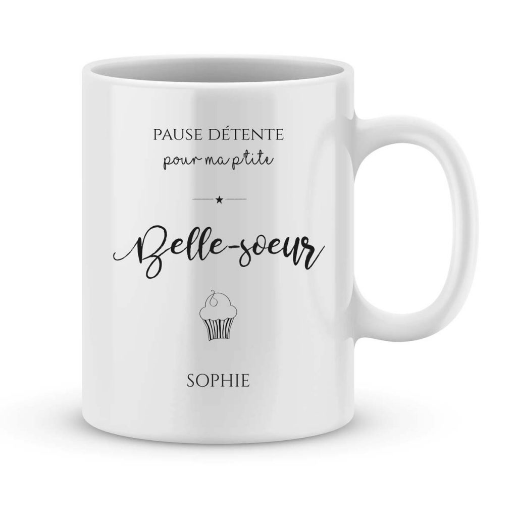Mug Personnalisé Belle Soeur Haute Qualité Imprimé En France Joli Mug 
