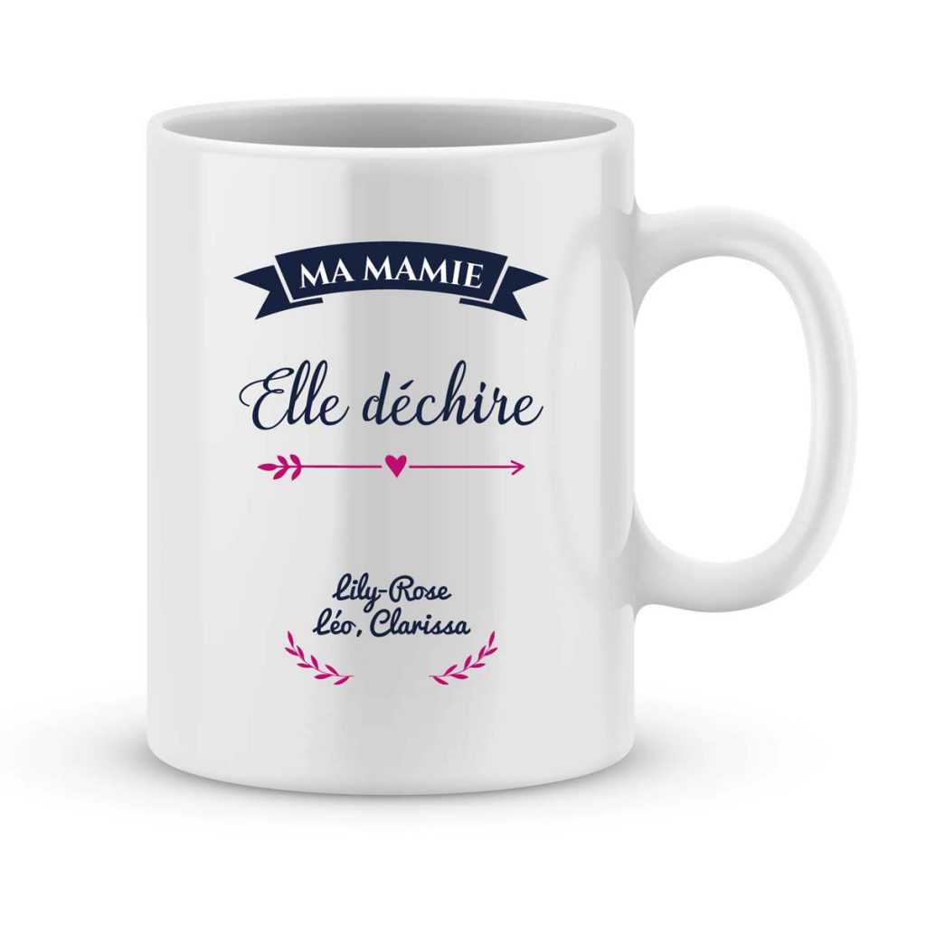 Mug Personnalisé Avec Un Prénom Mamie Est Parfaite Joli Mug 