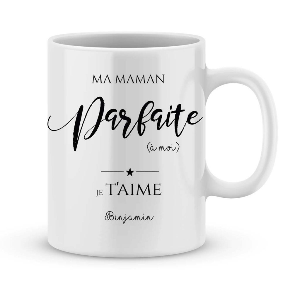 Mug Personnalisé Avec Un Prénom Maman Damour De Ma Vie Joli Mug 