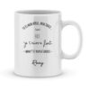 Mug personnalisé avec un prénom papa est mon héros