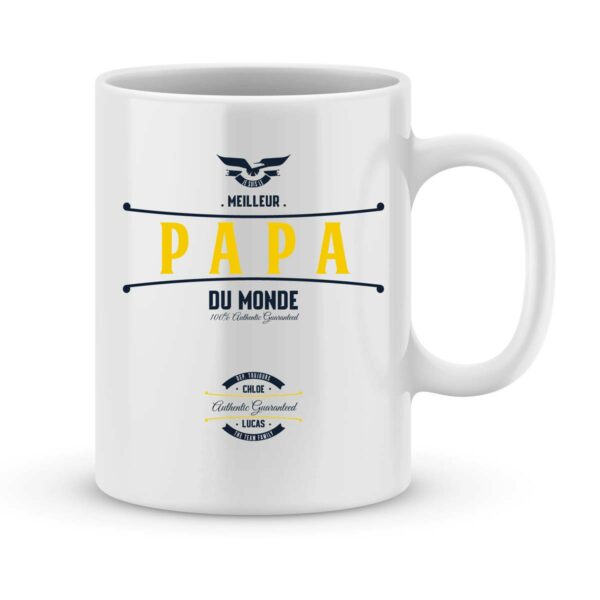 Mug personnalisé avec un prénom meilleur papa