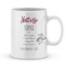 Mug personnalisé avec un prénom ma maîtresse est trop forte