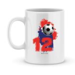 Mug personnalisé avec un prénom foot Lille