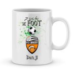 Mug personnalisé avec un prénom foot Lorient