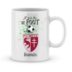 Mug personnalisé avec un prénom foot Metz