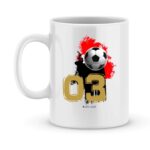 Mug personnalisé avec un prénom foot Nice