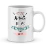 Mug personnalisé avec un prénom atsem tu es parfaite