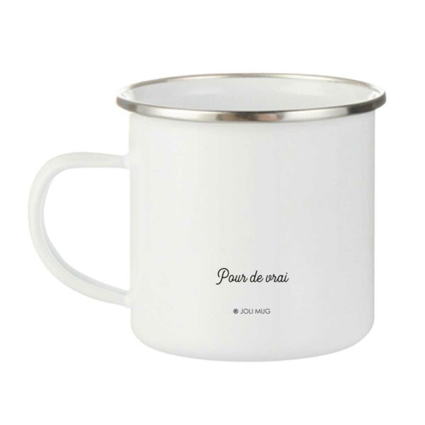 Tasse personnalisée émaillée papa je t'aime