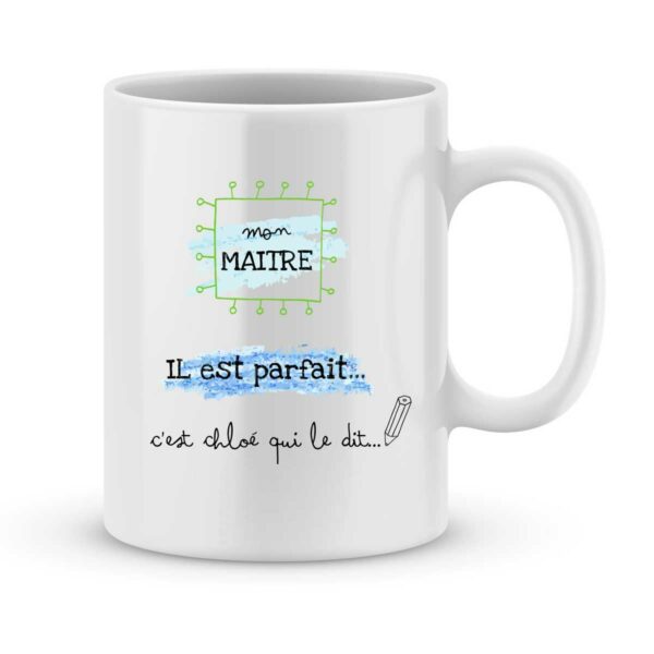 Mug personnalisé avec un prénom maître parfait