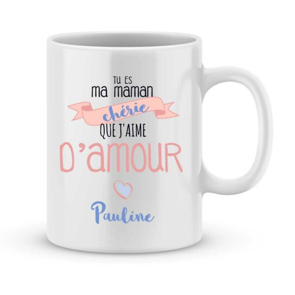 Mug Personnalisé Avec Prénom Et Photo Maman Est Belle Joli Mug 