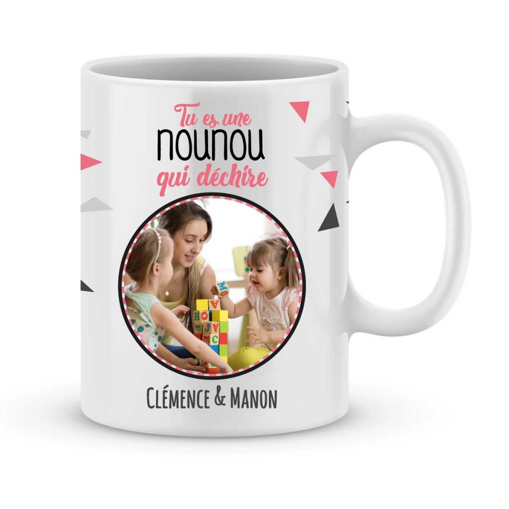 Cadeau nounou, Idée cadeau nounou, Mug personnalisé - JoliMug