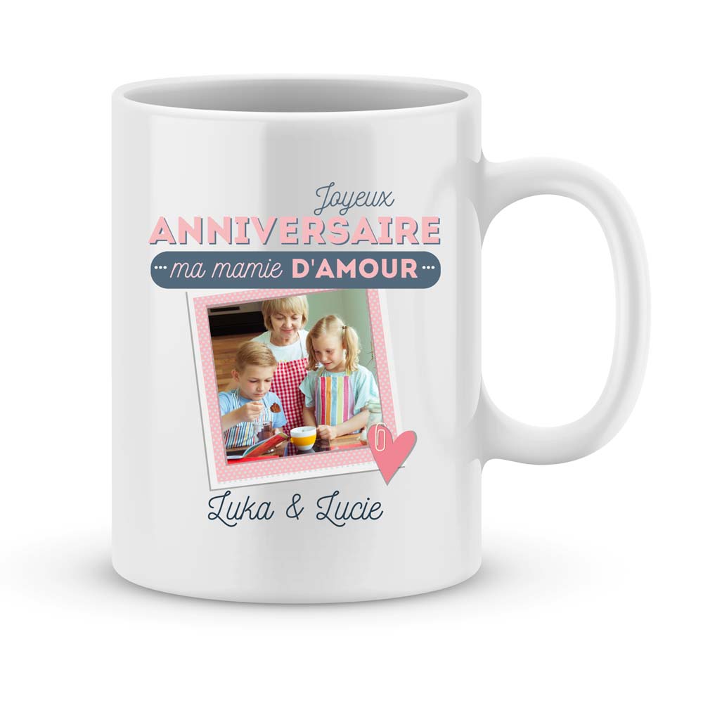 Tasse Couple Amoureux Mug Couple Personnalisé Cadeau d'anniversaire -V