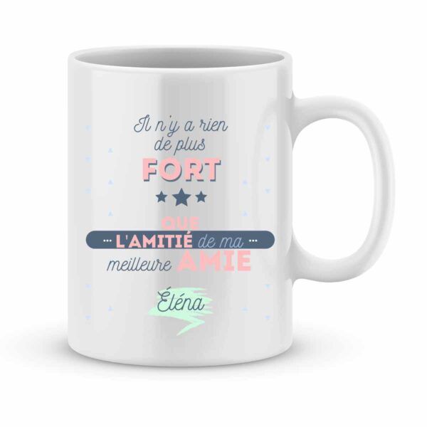 Mug personnalisé il n'y a rien de plus fort que l'amitié...