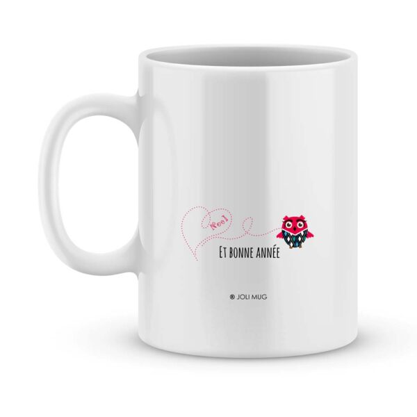 Cadeau noël nounou. Mug personnalisé joyeux noël