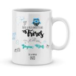 Cadeau noël frère. Mug personnalisé prénom joyeux noël