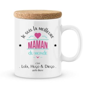 Cadeau maman | Mug personnalisé la meilleure maman du monde