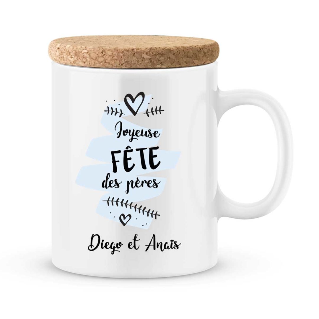 Cadeau papa | Mug personnalisé joyeuse fête des pères - JoliMug