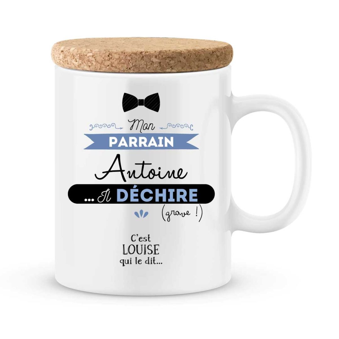  Cadeau  parrain  Mug personnalis  mon parrain  il d chire 