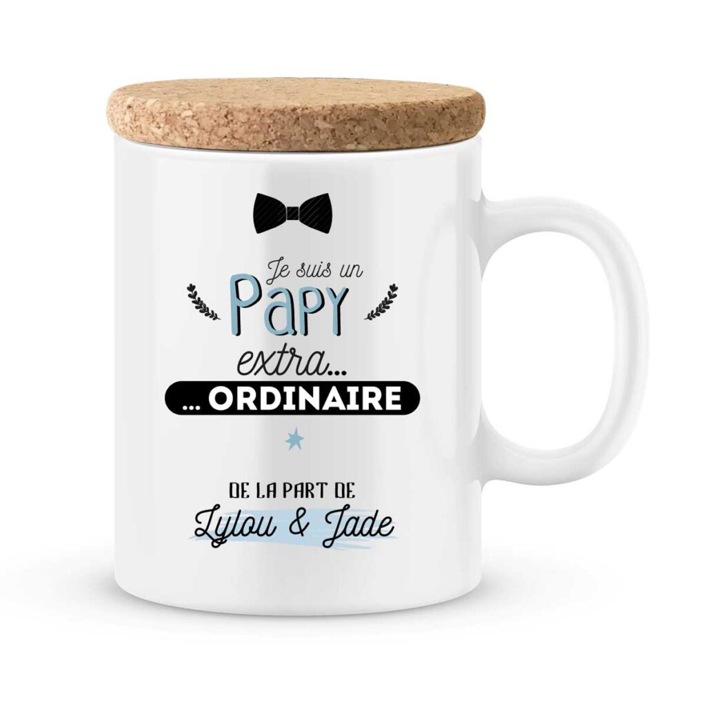 Cadeau papy, cadeau mug personnalisé prénom