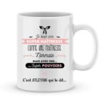 Cadeau maîtresse I Mug personnalisé avec prénom maîtresse super pouvoirs