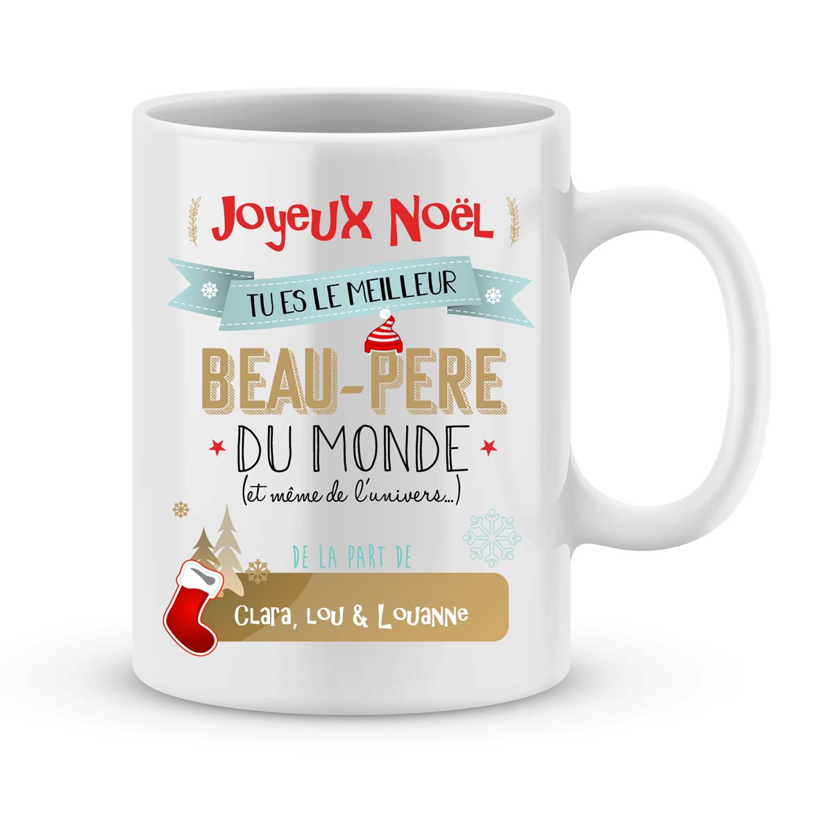 Cadeau Noel Beau Pere Mug Personnalise Meilleur Beau Pere Du Monde