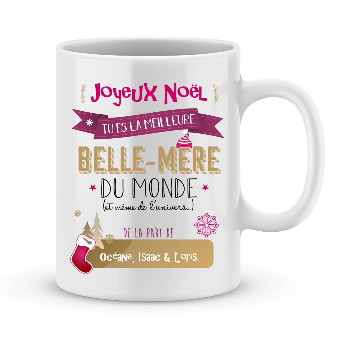 Cadeau Noel Belle Mere Mug Personnalise Meilleure Belle Mere Du Monde