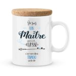 Cadeau maître. Mug personnalisé maître qui à la classe avec prénoms