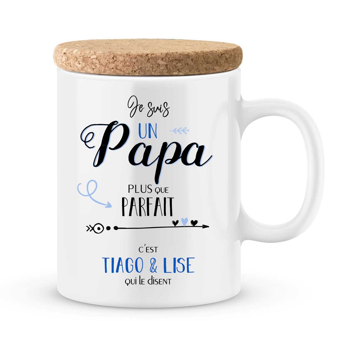 Cadeau papa | Mug personnalisé pour un papa plus que parfait - JoliMug
