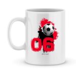 Mug personnalisé avec un prénom foot Reims