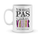 Mug personnalisé joyeux anniversaire valeur