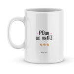 Cadeau humour. Mug personnalisé elle a un grain avec prénom