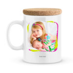 Cadeau pâques. Mug personnalisé joyeuses pâques avec prénoms et photo