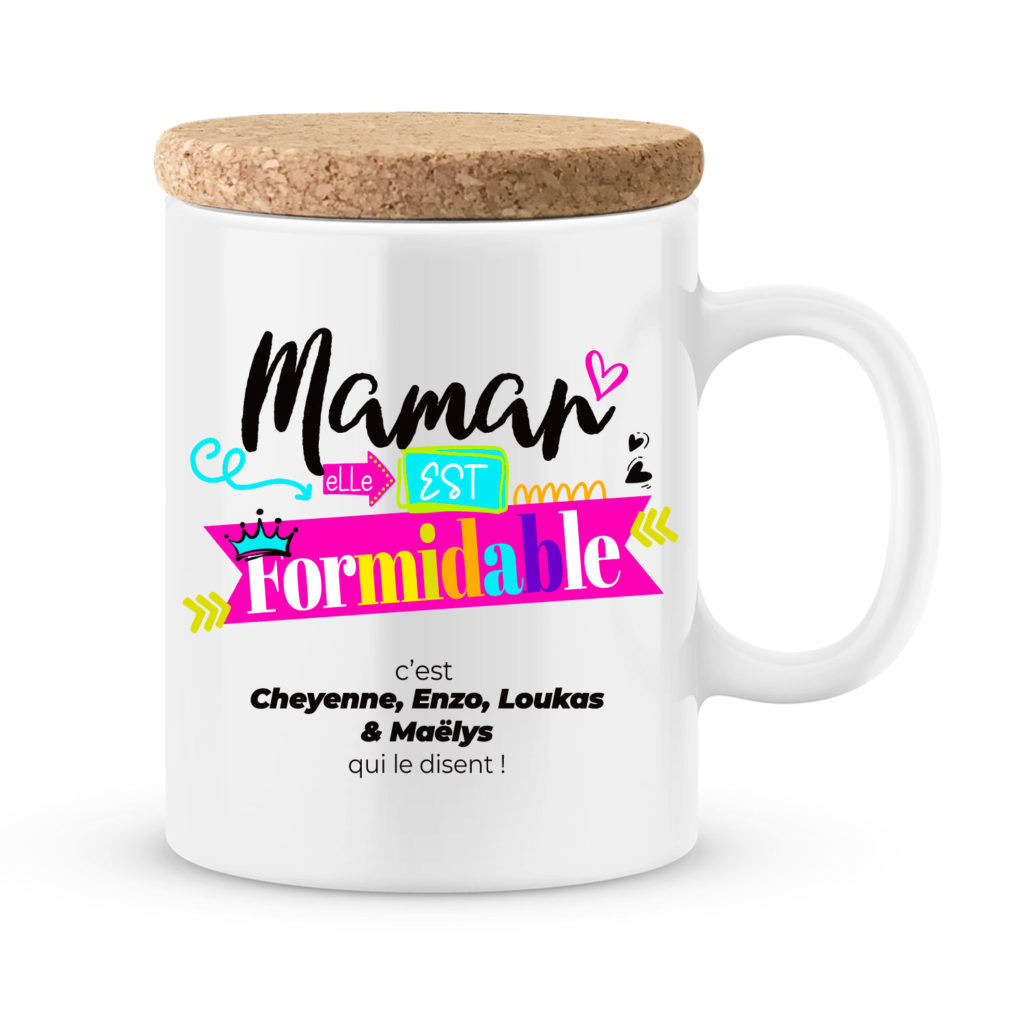 Mug Maman Personnalisé Haute Qualité Imprimé En France Joli Mug 