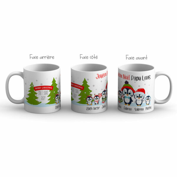 Cadeau beau-frère. Mug personnalisé noël beau-frère