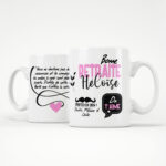 Idée cadeau retraite - Mug à personnaliser ; bonne retraite (modèle femme)