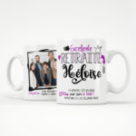 Cadeau pour retraite. Mug personnalisé ; ralentir pour vivre à fond (Modèle femme)