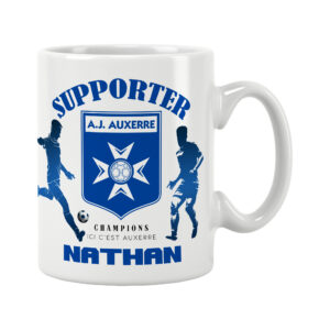 Mug Auxerre Foot Ligue 1 à personnaliser avec prénom et numéro