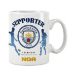 Mug Manchester City à personnaliser avec prénom et numéro