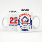 Mug Lille Foot Ligue 1 à personnaliser avec prénom et numéro