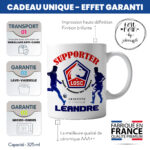 Mug Lille Foot Ligue 1 à personnaliser avec prénom et numéro