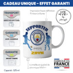 Mug Manchester City à personnaliser avec prénom et numéro