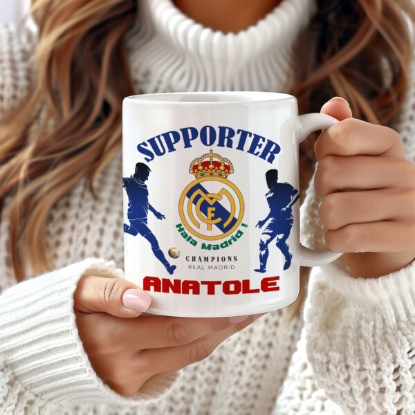 Mug Real Madrid à personnaliser avec prénom et numéro