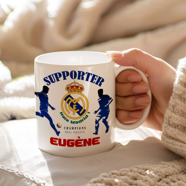 Mug Real Madrid à personnaliser avec prénom et numéro