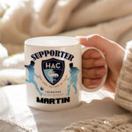 Mug Le Havre Foot Ligue 1 à personnaliser avec prénom et numéro