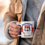 Mug Lyon OL Foot Ligue 1 à personnaliser avec prénom et numéro