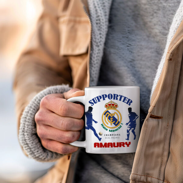 Mug Real Madrid à personnaliser avec prénom et numéro