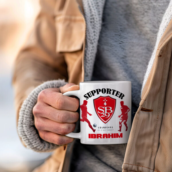 Mug Brest Foot Ligue 1 à personnaliser avec prénom et numéro