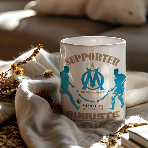 Mug Marseille OM Foot Ligue 1 à personnaliser avec prénom et numéro