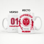 Mug Reims Foot Ligue 1 à personnaliser avec prénom et numéro